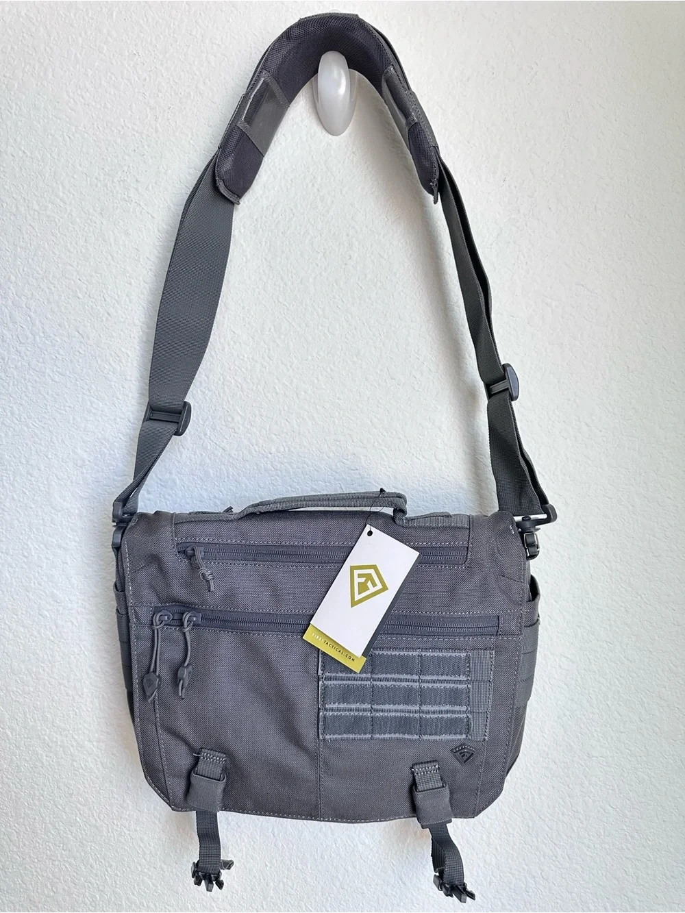 First Tactical Summit Side Satchel messenger bag 8L wolf grey NWT
